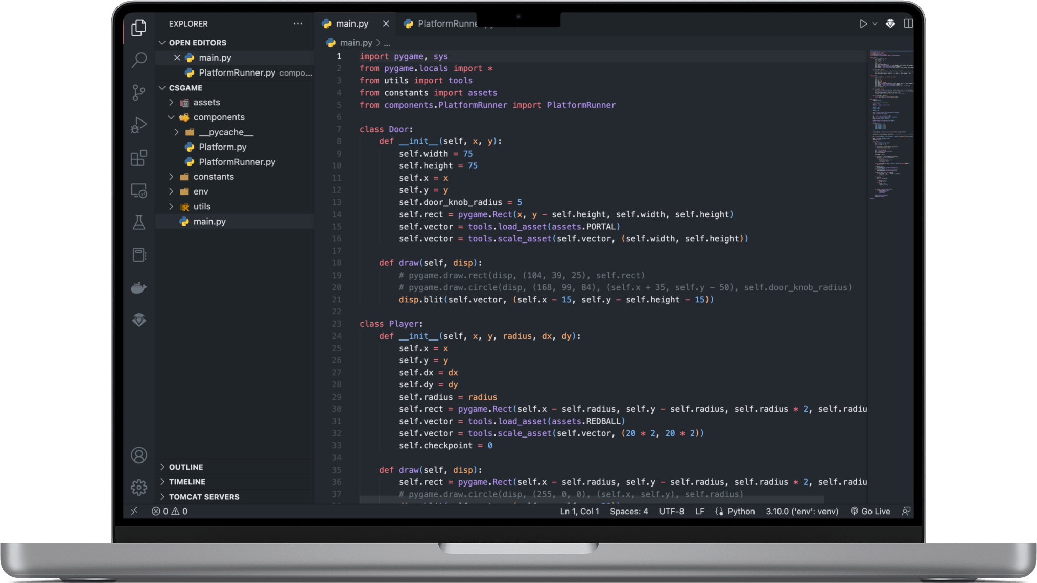Coding Workspace Graphic